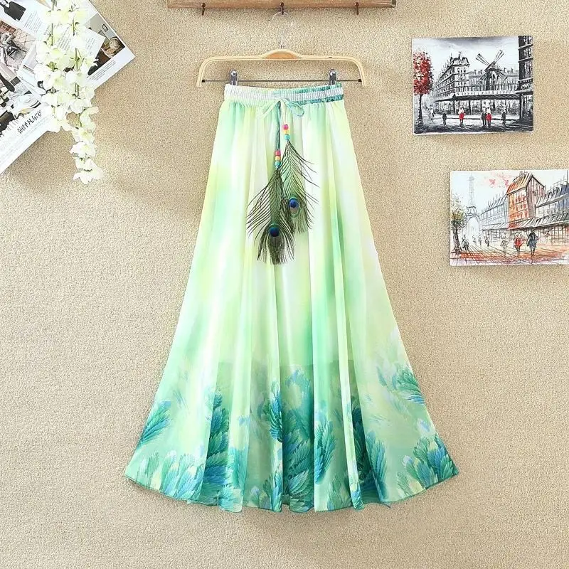 2018-Vintage-Maxi-Skirts-Women-Solid-Boho-Chiffon-Saia-Longa-Summer-Vestidos-Tulle-Casual-Bohemian-Long_Style Twenty Three