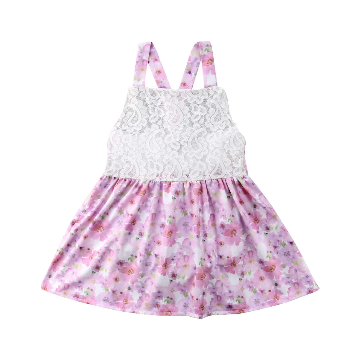 Newborn Infant Baby Kid Girl Lace Floral Romper Jumpsuit Sunsuit Skirt