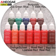 15 мл Татуировка пигмент 23 Цвета Брови Татуировка перманентные чернила макияж поставка MIK201