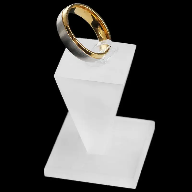 Акриловое кольцо Дисплей стенд держатель для хранения ювелирных изделий стеллаж магазин витрина Органайзер