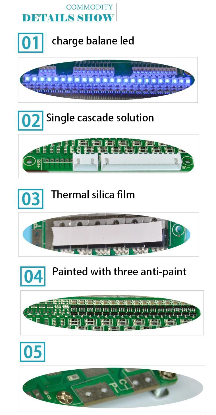 16S 30A 40A 50A 48 В Lipo Lifepo4 литиевая Защитная плата BMS PCM PCB Li-Ion 16 ячеек Li iron с функцией баланса eBike