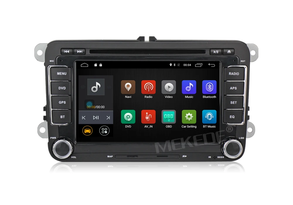 Best 7inch Capacitive screen Quad Core HD1024X600 Android7.1 Car Multimedia player for VW Jetta/polo/golf/Passat/Scirocco/Sharan 7