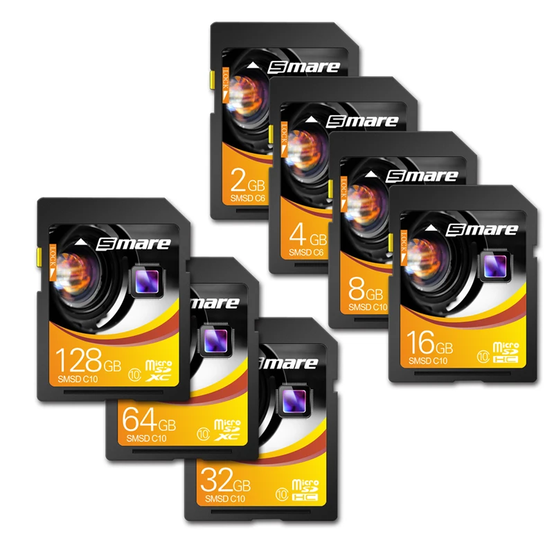 Smare SD Card 8GB 16GB 32GB 64GB 128GB Class 10 Flash