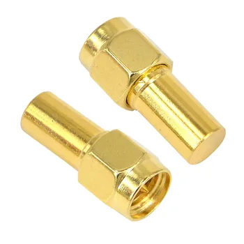 

100 Pieces SMA Male Plug RF Coaxial Adapter Connector Termination Loads DC-3 GHz 50ohm 2W Straight for Wires