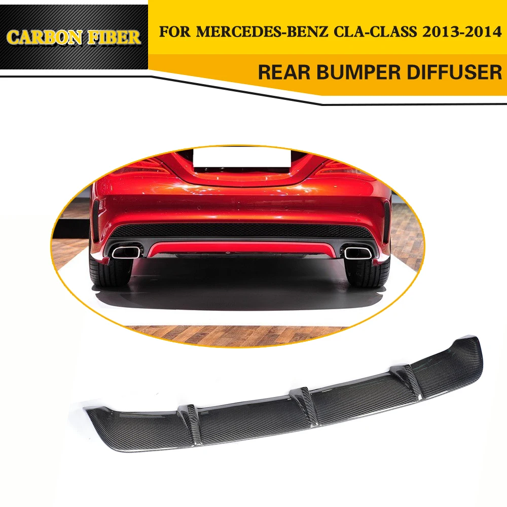 Углеродное волокно Авто фронтальные Рассекатели фартуки для Mercedes Benz cla Class C117 Седан 4 двери 13-14 не AMG CLA250 CLA200