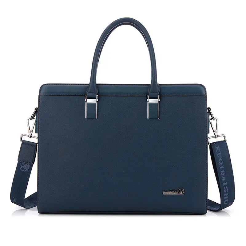 

Men's High Quality Leather Briefcases Men Business Briefcase Vintage Laptop Handbag Travel Large Computer Shoulder Bags