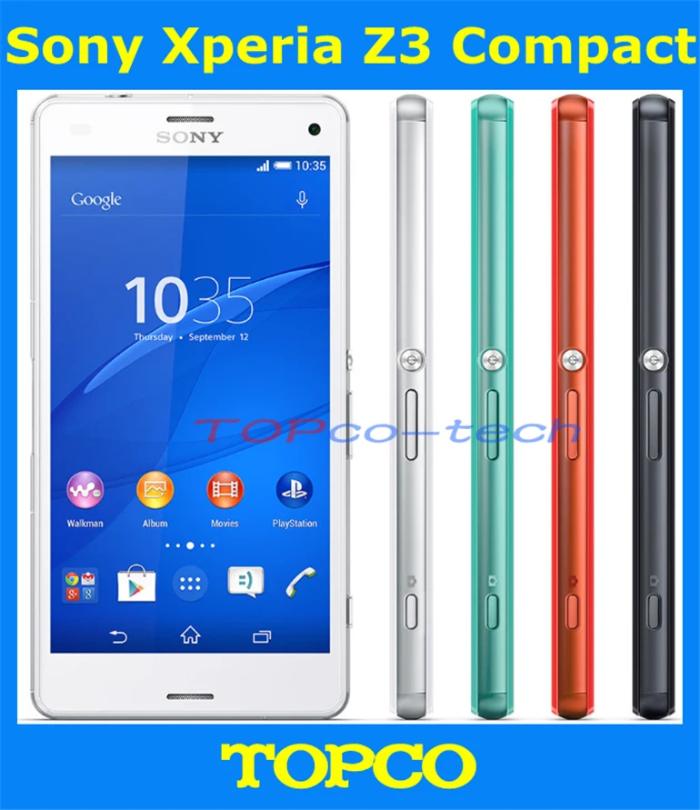 bilder für Sony Xperia Z3 Compact Ursprüngliche Unlocked GSM 3G & 4G Android Quad-Core 2 GB RAM D5803 D5833 4,6 "20.7MP WIFI GPS 16 GB ROM bilder für Sony Xperia Z3 Compact Ursprüngliche Unlocked GSM 3G & 4G Android Quad-Core 2 GB RAM D5803 D5833 4,6 "20.7MP WIFI GPS 16 GB ROM