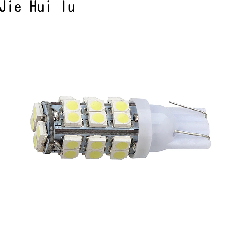 Большая рекламная акция T10 168 194 501 W5W 28 SMD 1206 светодиодный чистый белый автомобильный боковой клиновидный задний фонарь лампа 12 в 1 шт