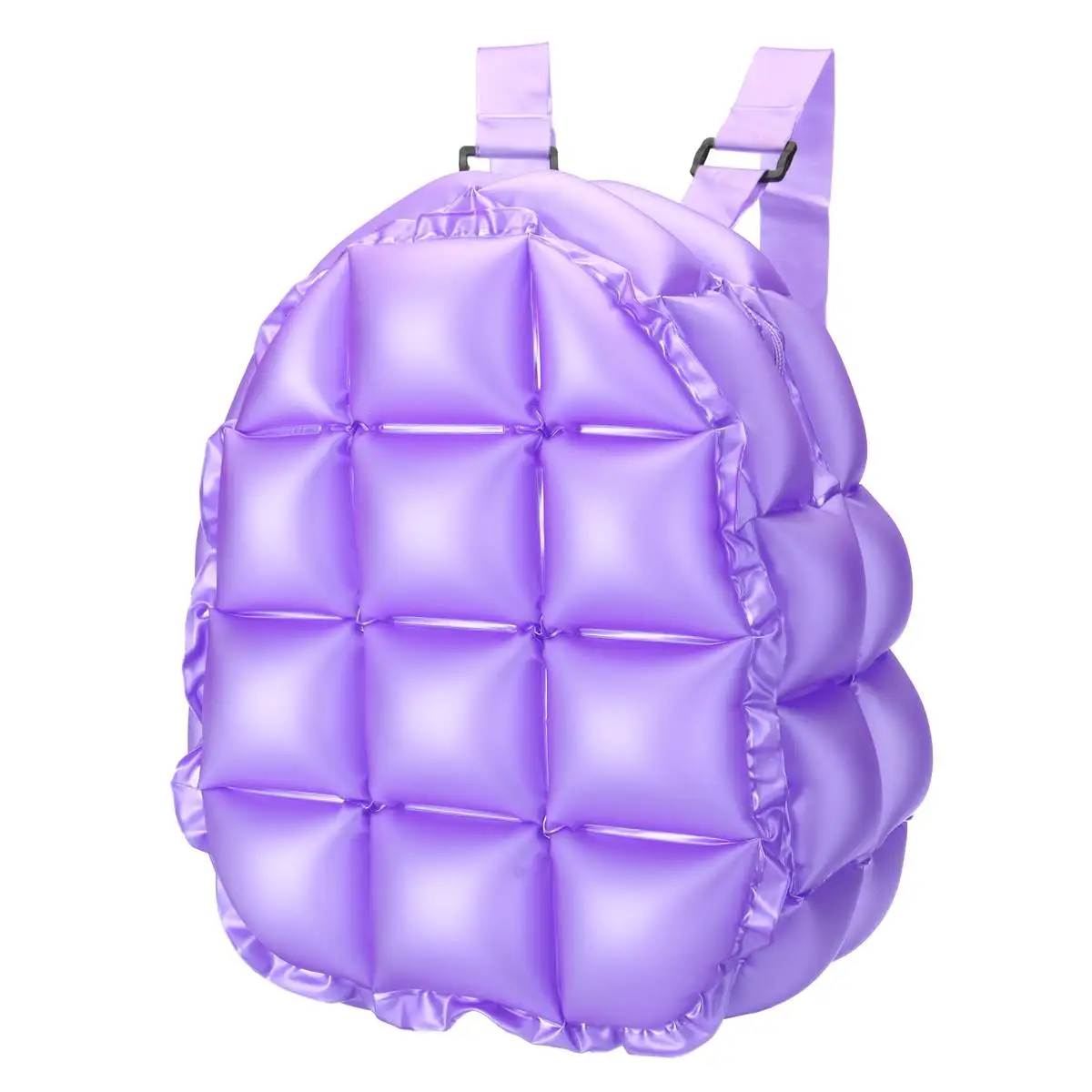 Рюкзак для девочек s пакет школьной сумки Надувные Пузырьковые Вспыхивающие 90 s ретро праздничные разделочные специи водонепроницаемые и легкие - Цвет: Сливовый