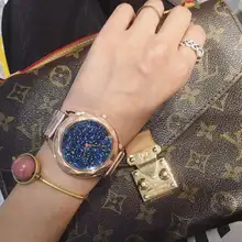 Luxury Brand Женщины Платье Кварцевые Часы Дамы Повседневная Резные Дело Наручные Часы Горный Хрусталь Женские Часы Часы Relogio Feminino OP001