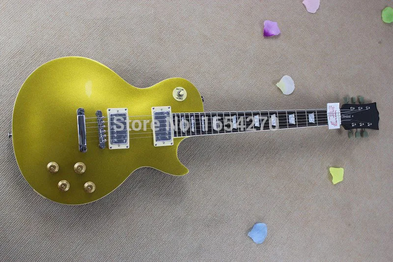 

Free Shipping New Arrival Hot Guitar G L Standard Gold Top VOS Goldtop Electric Guitar In Stock 150621