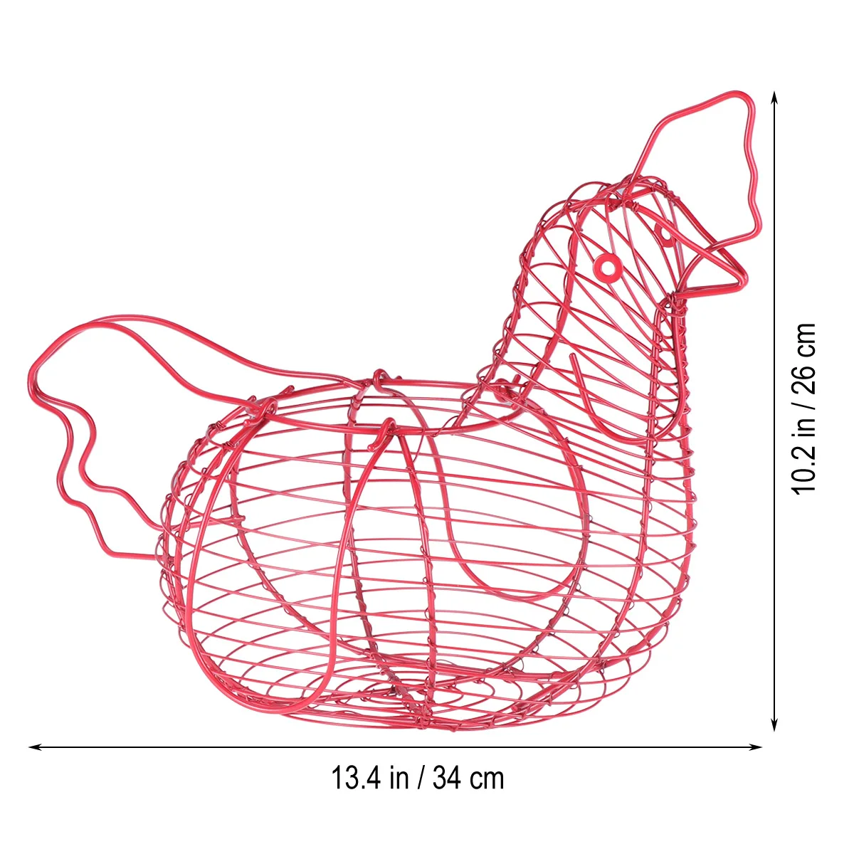 Креативная железная корзина для хранения яиц в форме курицы держатель для яиц домашний контейнер для овощей Органайзер корзина