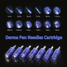 50pcs/lot For Dr Pen A6 1 3 5 7 9 12 36 42 pins Nano Needle Cartridge For MYM Derma Pen Auto Microneedling Electric Derma Pen