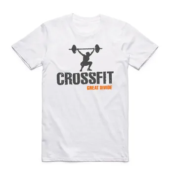 

Men Women Print Crossfit Skull T Shirt Summer Fashion O Neck Short Sleeve Camisetas Fitness White Brand T-shirt