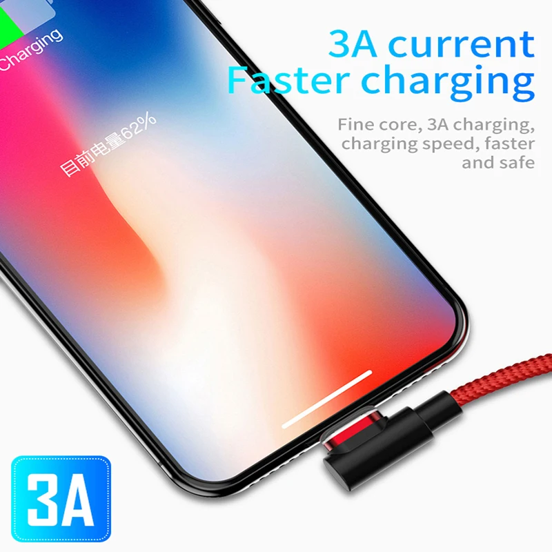 كابل USB مغناطيسي 3A المصغّر usb شحن شاحن نوع C البيانات كبل شحن ل شاحن هاتف محمول يعمل بنظام تشغيل أندرويد كابلات