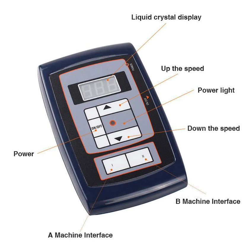 Профессиональный ЖК-дисплей цифровой Источники питания для татуажа постоянный Макияж татуировки брови Регулируемый Питание Tatouage d'alimentation