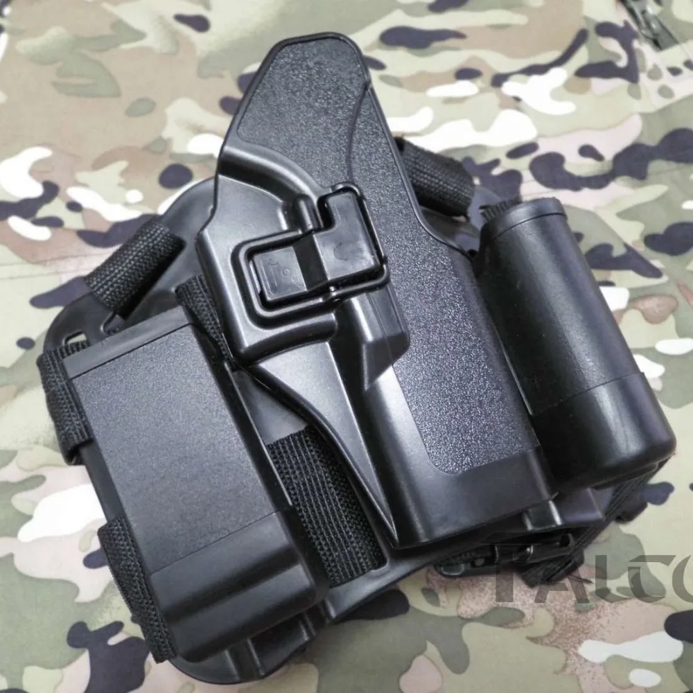 Glock 19 17 23 32 36 Gun holster Blackhawk Close Quarters Concealment Military Thigh Holster