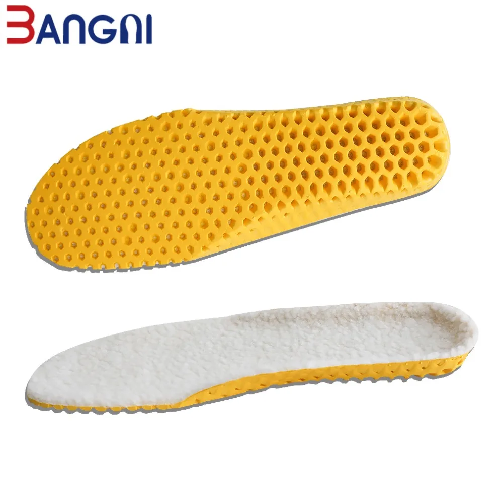 

3ANGNI Winter Warm insoles shoes Heated Wool Cashmere Thermal Insoles For Man Woman Boots Breathable Sport Shoes Pad Insert
