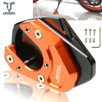 

Motorcycle Accessories CNC Kickstand Foot Side Stand Support Plate Pad Enlarge Extension For KTM 990 Adventure LOGO 2006-2012