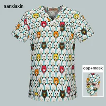 Медицинские скрабы для ухода униформа для мужчин и женщин стоматология pet doctor рабочая одежда хирургические шапки маски аптека рабочая одежда для женщин