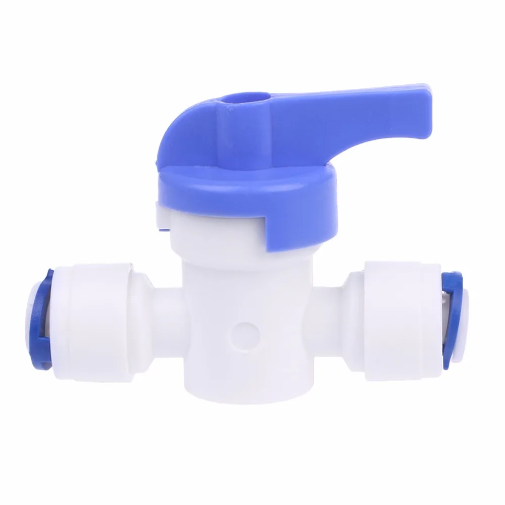 RO Water Reverse Osmosis 1/4'' Inline New Ball Valve Quick Connect Shut off For Water Filter Parts RO Water Reverse Osmosis 1/4'' Inline New Ball Valve Quick Connect Shut off For Water Filter Parts