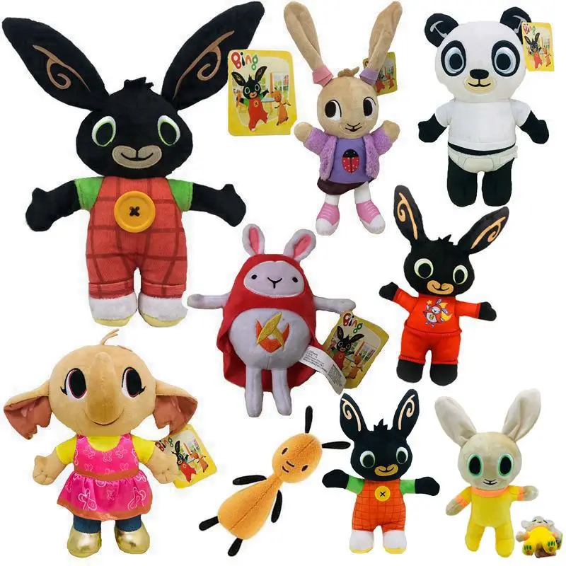 

Forest Friends Bing Bunny Toy, Red Bunny Rabbit Bear Panda Fox Elephant Tinger Monkey Stuffed Animals Plush Toy For Girls