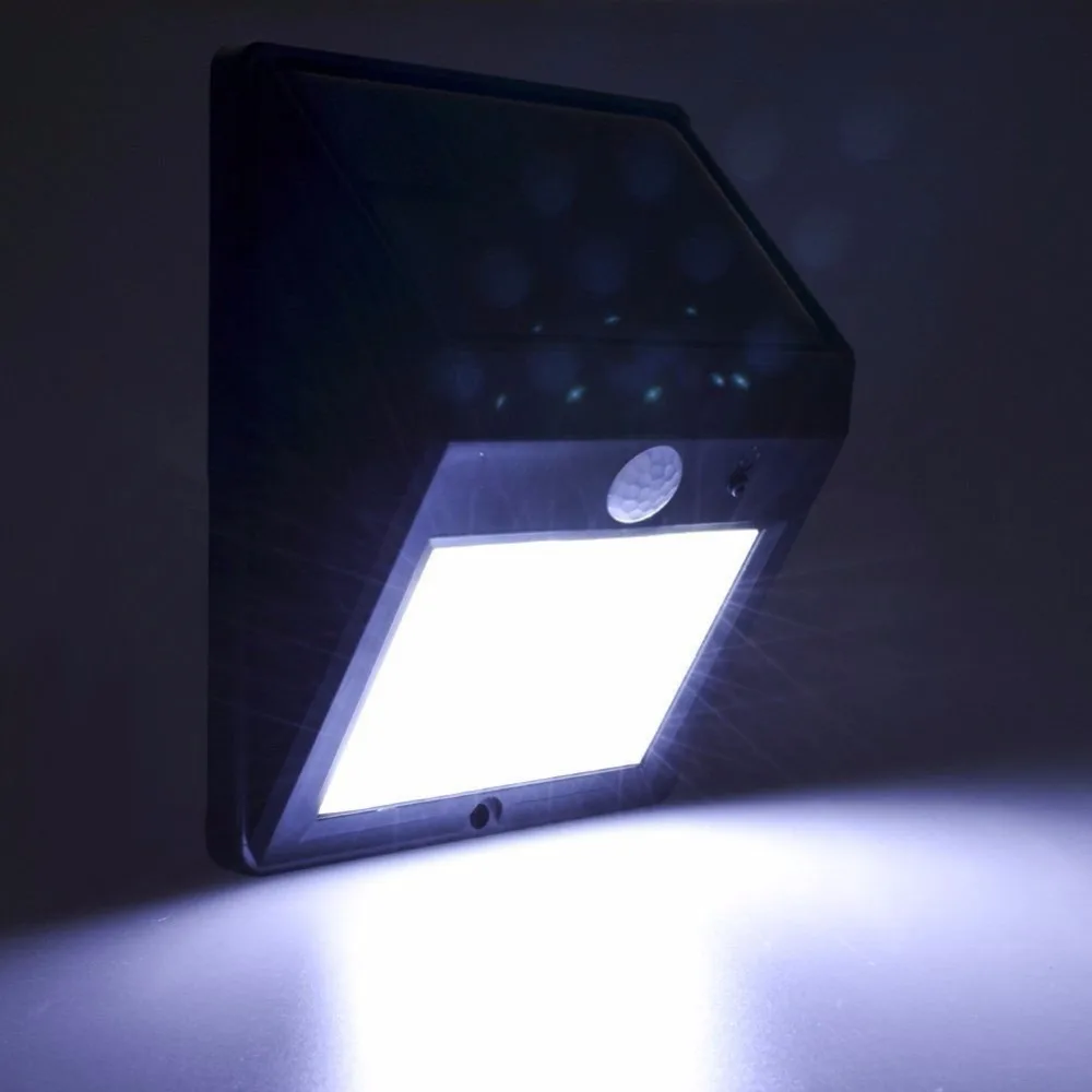 Movido a Energia Sensor de Movimento Muro de Segurança Pir sem Fio à Prova Luz do Jardim ao ar Solar Água Levou Livre Quintal Gramado Paisagem Lâmpada 4pcs 12 Ip65 d' 4 light outdoor