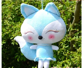 

new creative plush blue fox toy stuffed beauty fox doll gift about 50cm