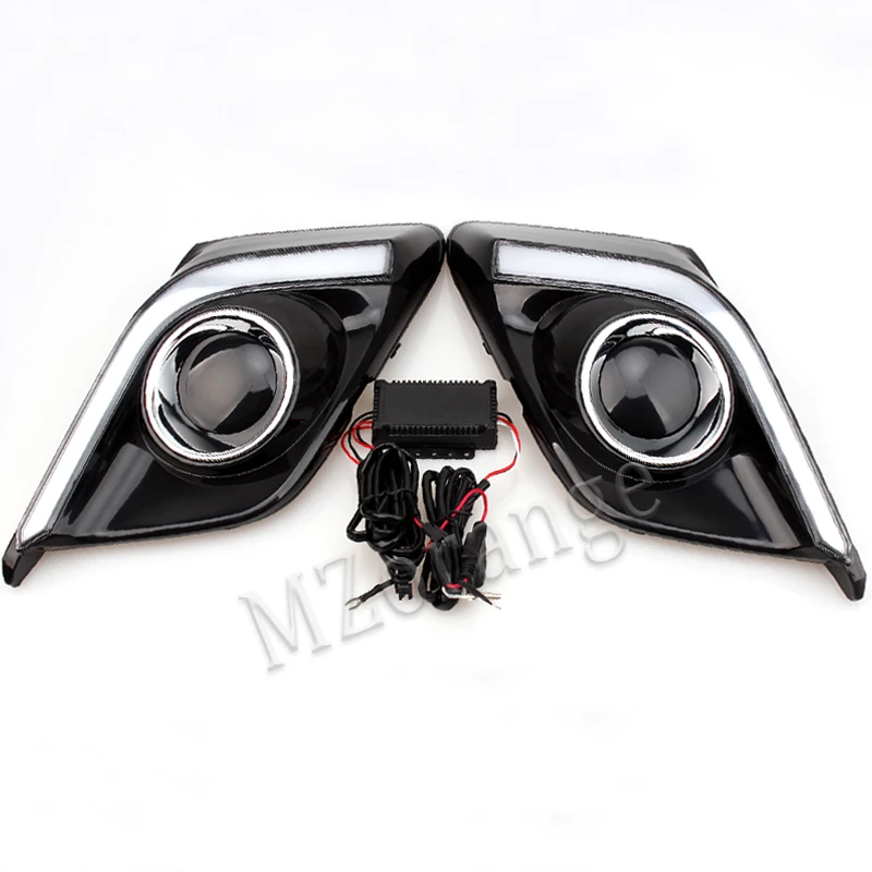 MZORANGE One Pair 12V 6000k LED DRL Day Running Lights Front Fog Light Lamp For Mazda3