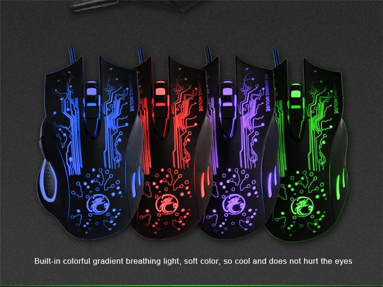 7 Buttons USB Wired Gaming Mouse 2400DPI Optical Gamer Mice X9 with Sades mousepad mat for PC Computer Laptop gamer (6)