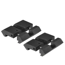 2 шт./лот ласточкин хвост для ткача база "Пикатинни" оснастки в рельсе адаптер 11 мм до 22 мм низкий адаптер профиля для. 22 cal Airgun винтовка