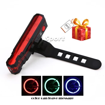 

BEADBIKE LED Bike Cycling Lights Waterproof Spider Lasers Taillight Portable USB Charging Warning Light Multi-position Lamp Hot