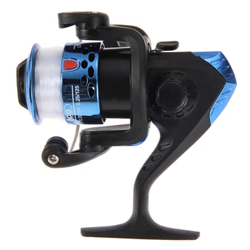 

High Speed G-Ratio 5.2:1 Fishing Reels Aluminum Body Spinning Reel Rocker Arm Copper Rod Rack with 40m 0.3mm Fishing Line