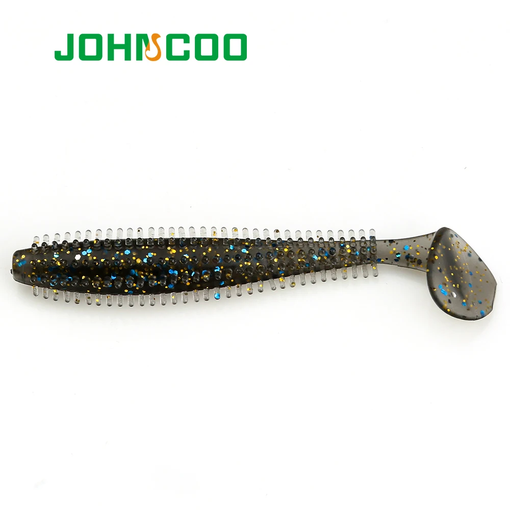 JOHNCOO 60 мм 94 мм Мягкая приманка Vivid Swimbait рыболовная приманка Shad искусственные черви рыболовная приманка на окуня щука