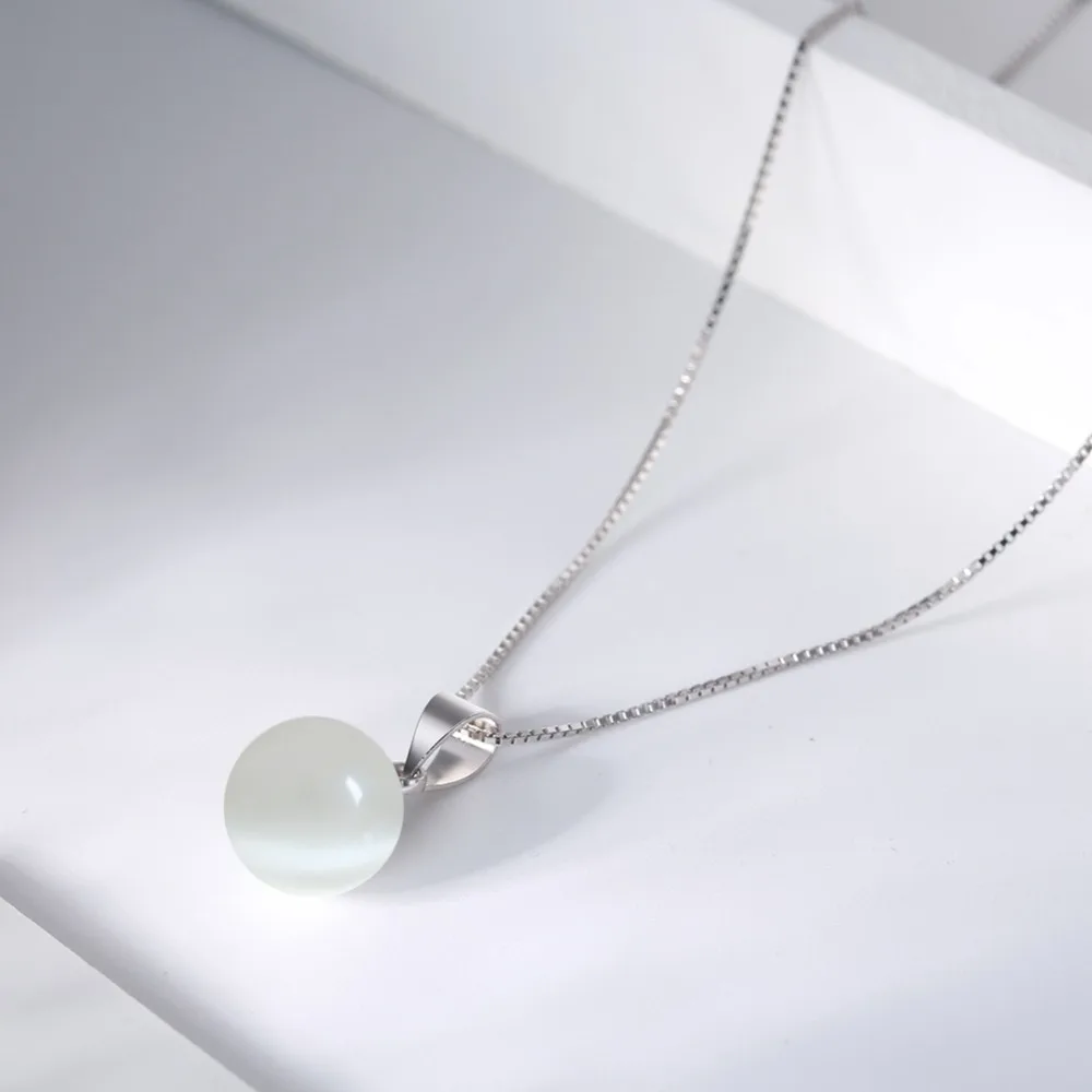 Женское ожерелье из серебра 925 пробы с натуральным камнем|sterling silver necklace|925 sterling