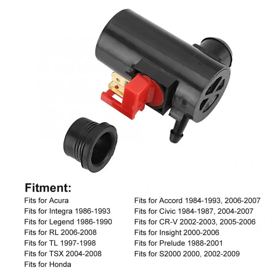 Насос стеклоомывателя для очистки автомобиля распылитель 38512-SA5-013 Подходит для Honda Автомойка инструменты