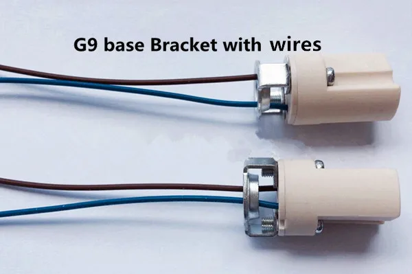 Керамика G9 основание g9 держатель без провода/с проводом/с кронштейном патрон керамический цоколь высокотемпературный Разъем патрон g9 основание