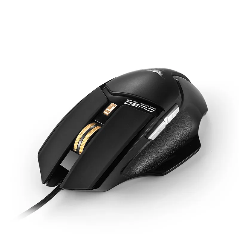 US CW90 DPI 6 Buttons USB LED Light Optical Wired Gaming Mouse for Pro Gamer
