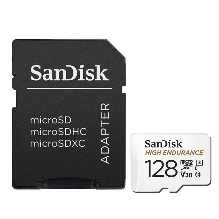 Карта microSD SanDisk высокой прочности 32 ГБ, карта памяти Micro SDHC до 100 м/с 64 Гб 128 ГБ 256 ГБ MicroSDXC, скорость видео U3 V30 HD 4K - Емкость: 128 ГБ