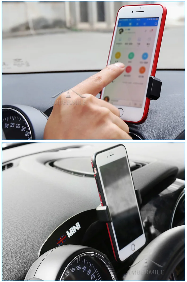 Car Mobile Phone Holder Bracket Union Jack Decorations for BMW Mini Cooper Countryman F60 Accessories Car Styling (8)