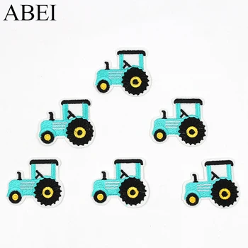 

10pcs/lot Cartoon Truck Patches Embroidered Iron On Vehicle Stickers Coat Jean Pants Bags Appliqued Baby Clothes Sewing Material