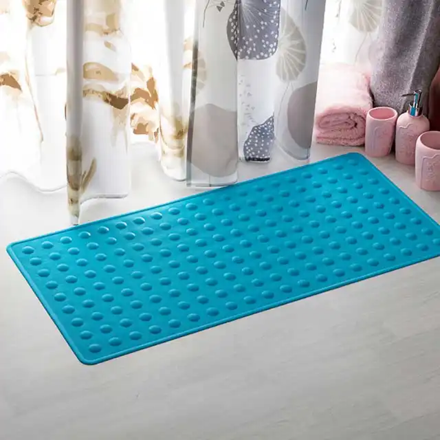 Non Slip Rubber Bath Mat With Suction Cup For Textured Tub And