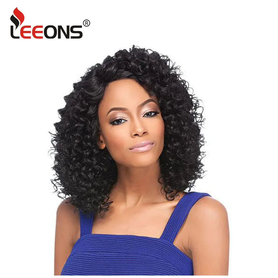 Leeons Long Curly Wigs For Black Women Curly Synthetic Wig Best Quality