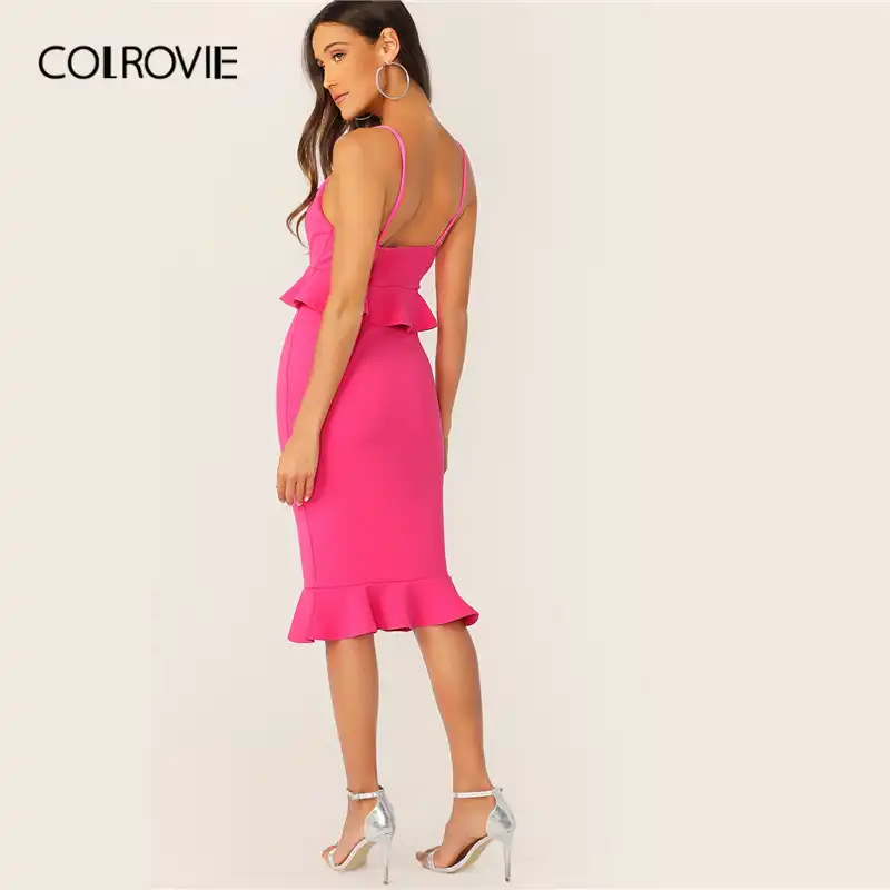 bright pink sundress