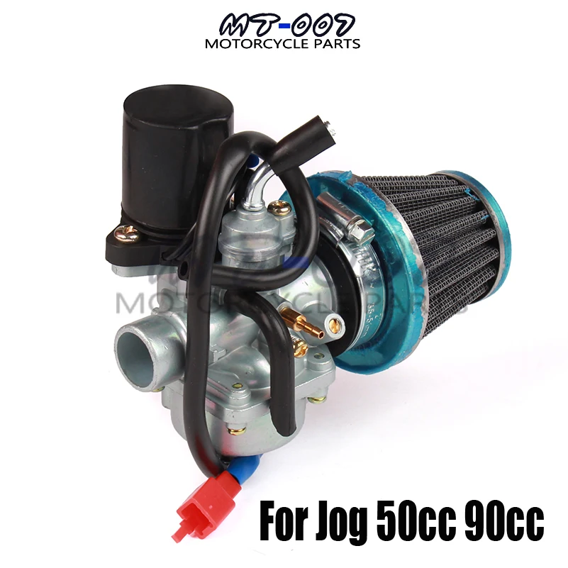 

19mm Carburetor with air filter for Jog 50cc 90cc Minarelli 2 stroke Scooter Moped Carb PZ19J