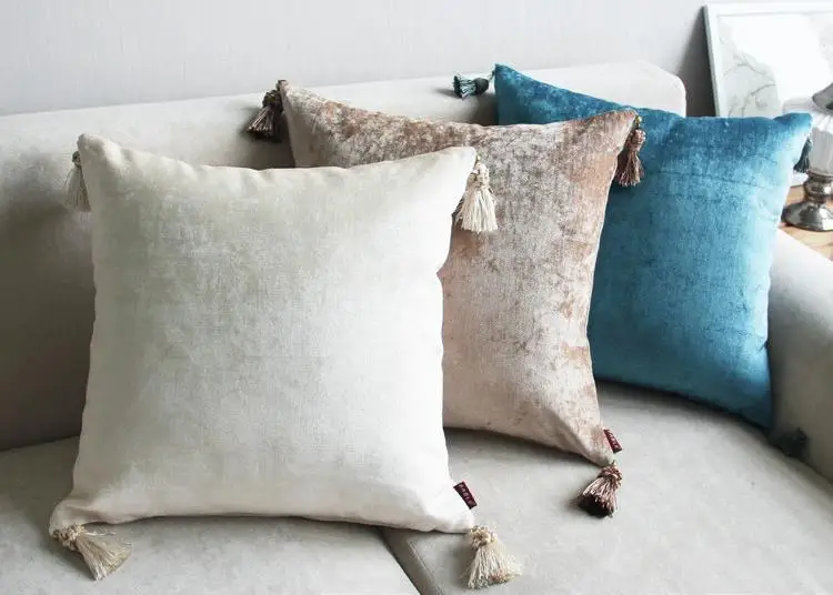 الجديد النمط الأوروبي الفاخرة بلون المنزل/المكتب/أريكة/سرير غطاء وسادة الزخرفية/رمي غطاء وسادة 45x45 سنتيمتر/60x60 سنتيمتر الجديد النمط الأوروبي الفاخرة بلون المنزل/المكتب/أريكة/سرير غطاء وسادة الزخرفية/رمي غطاء وسادة 45x45 سنتيمتر/60x60 سنتيمتر