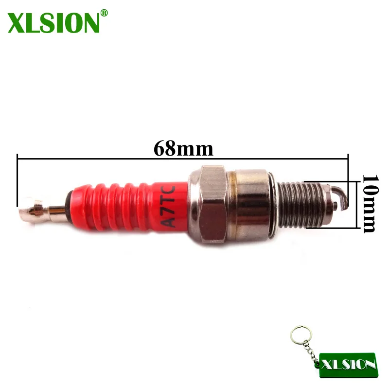 

XLSION A7TC Spark Plug For 50cc 70cc 90cc 110cc 125cc 140cc 150cc 160cc Pit Dirt Bikes ATV Quads YCF SDG SSR KLX TTR Motorcycle