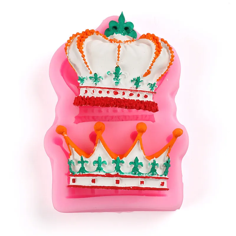 Корона силиконовая форма для мыла DIY 3D торта шоколадное печенье Gumpaste инструмент