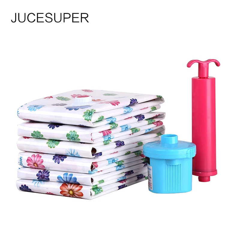 

JUCESUPER Clothes Storage Bag 11 Wire Vacuum Compression Bag Thickening Pumping Air Explosion-proof Large Quilt Storage Bag