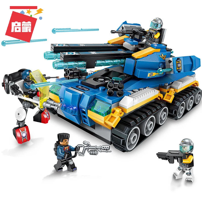 Enlighten 2713 строительный блок высокотехнологичная Эра Apocalypse Tank 4 фигурки 398 шт.